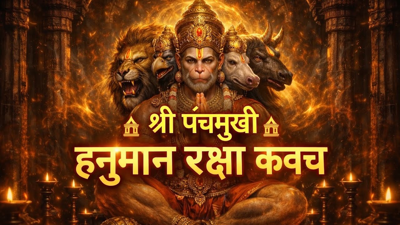 🛕 🔱 पंचमुखी हनुमान मंत्रमय कवच | सर्व बाधा नाशक दिव्य जप 🛕🔥 Panchmukhi Hanuman Raksha Kavach🕉️