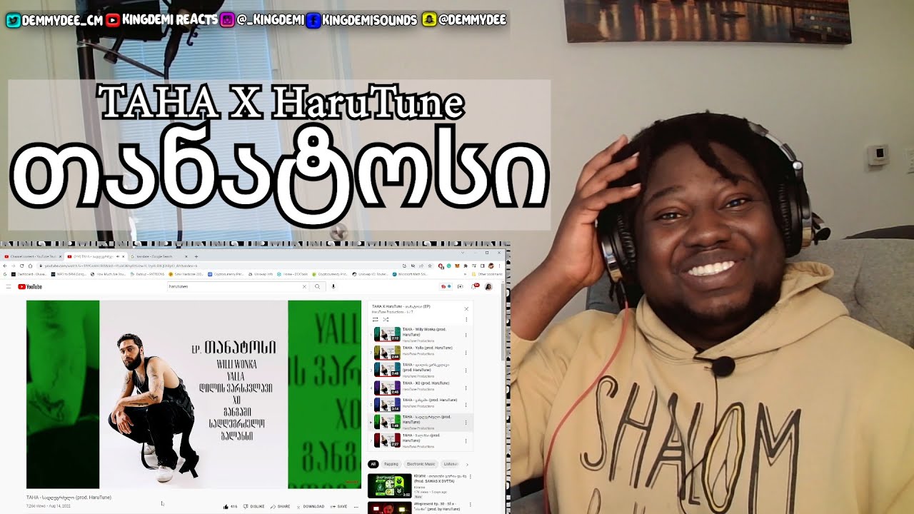 GEORGIAN RAP REACTION: TAHA X HaruTune - თანატოსი (EP)
