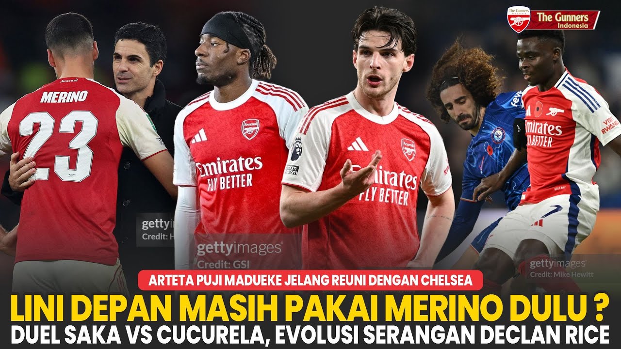 STRIKER ❓ MASIH MERINO DULU 🤔 Evolusi Serangan Declan Rice 😎 Saka VS Cucurela 😱 |Berita Arsenal