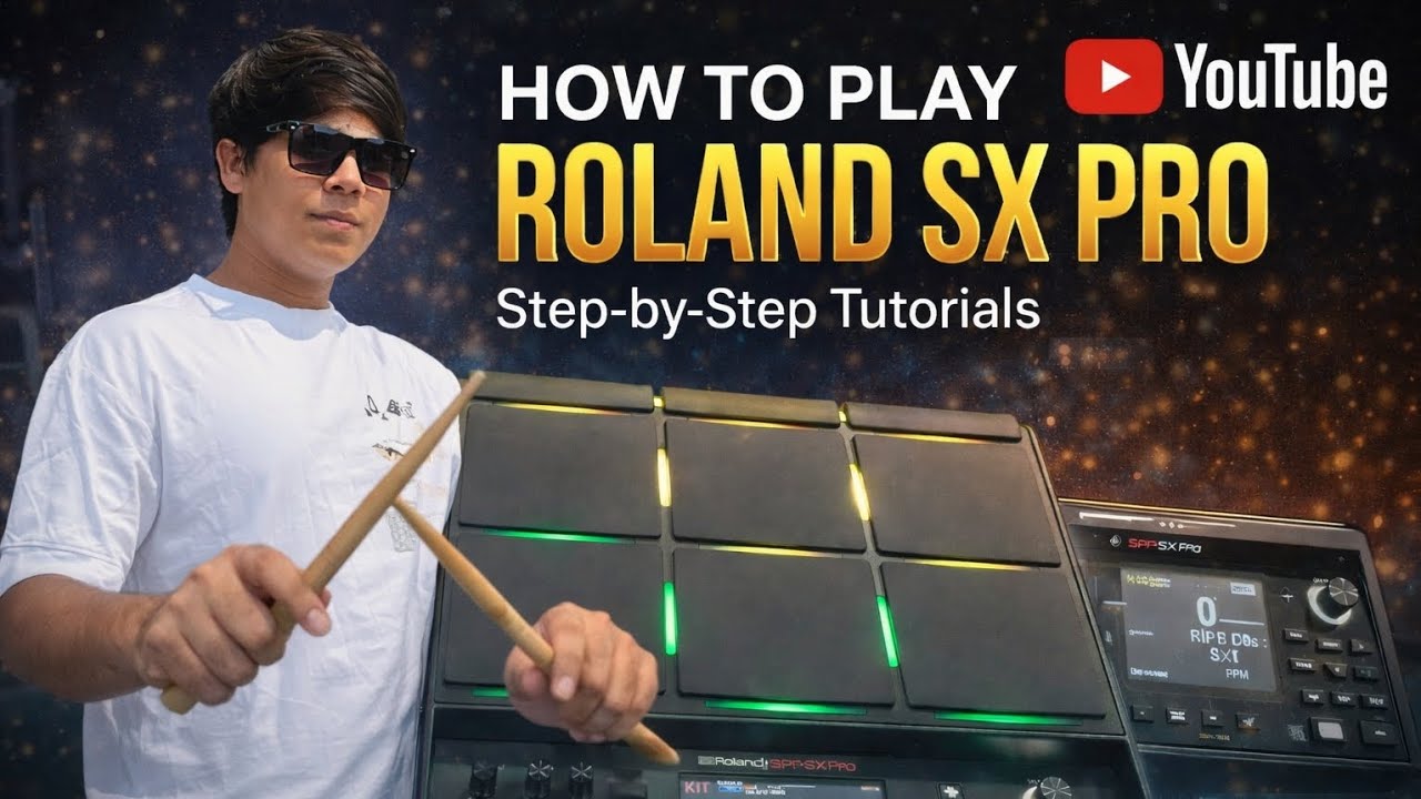 How to play roland sx pro drum kit🤯📉