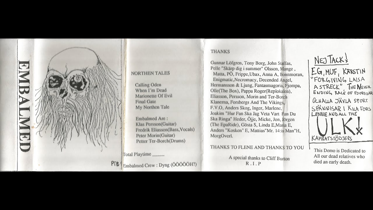 Embalmed - Northern Tales Full Album/Demo (1993)