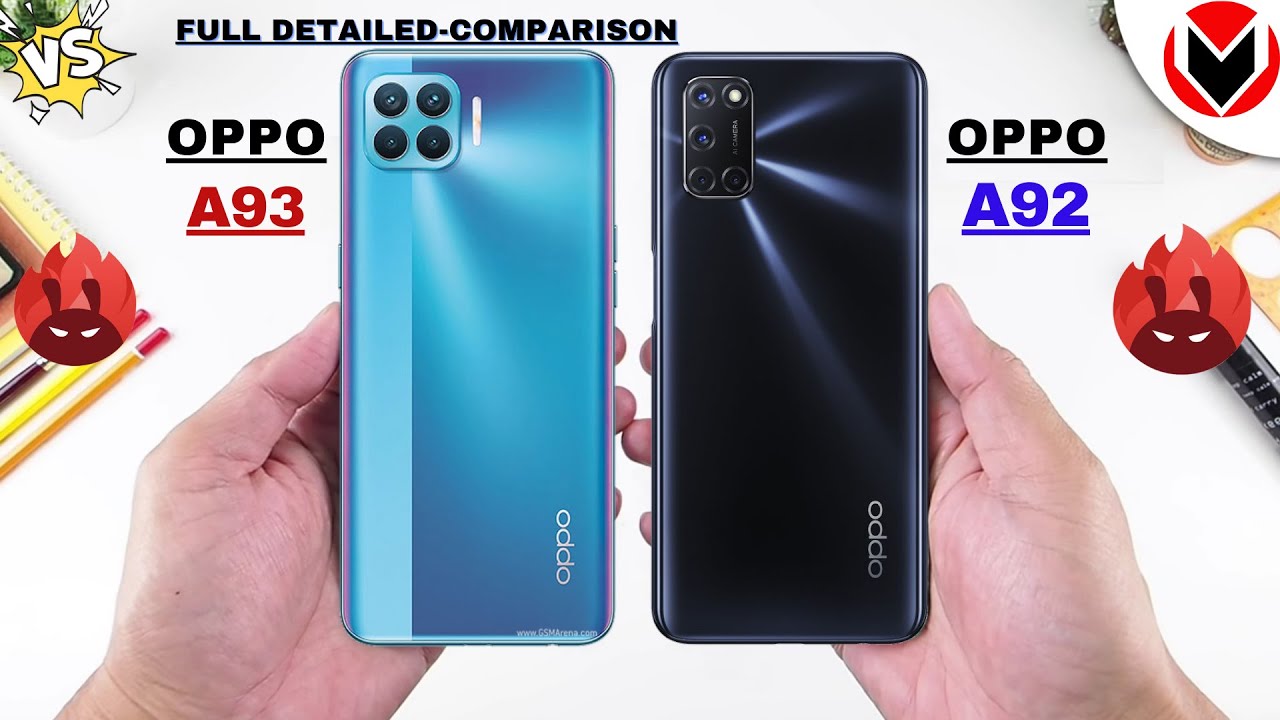 OPPO A93 VS OPPO A92 _ Full Detailed Comparison _Which is best?
