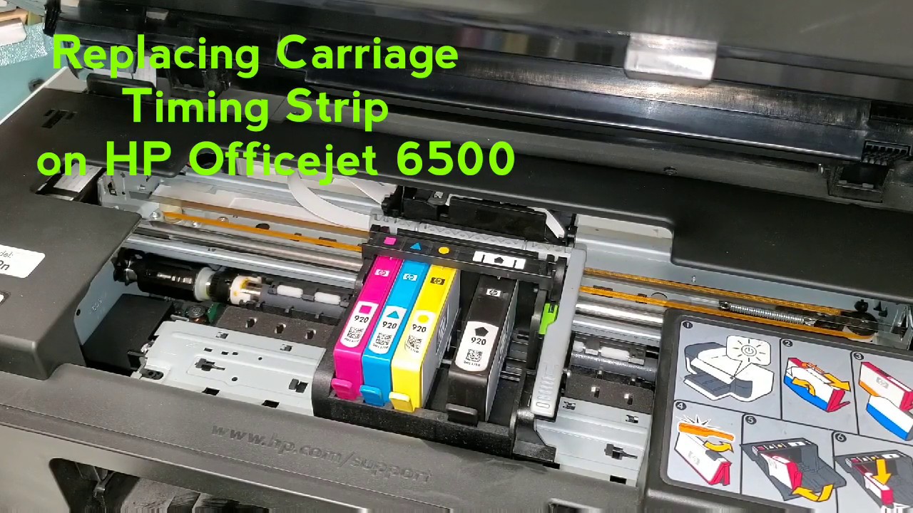 How to replace timing strip on HP Officejet 6500 and 6500A Printer