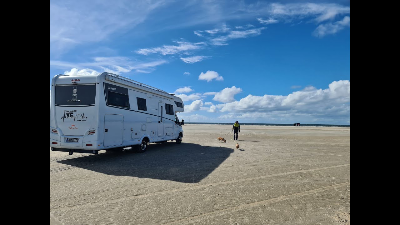 Auf dem Strand mit dem Wohnmobil😮😮😮Autostrand in Dänemark Römö und Wahnsinn's Stellplatz Römö Oasen👌