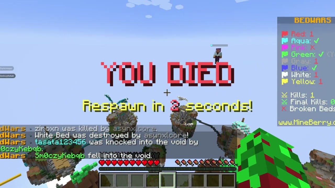 Wyzwania bedwars z WaterSlide