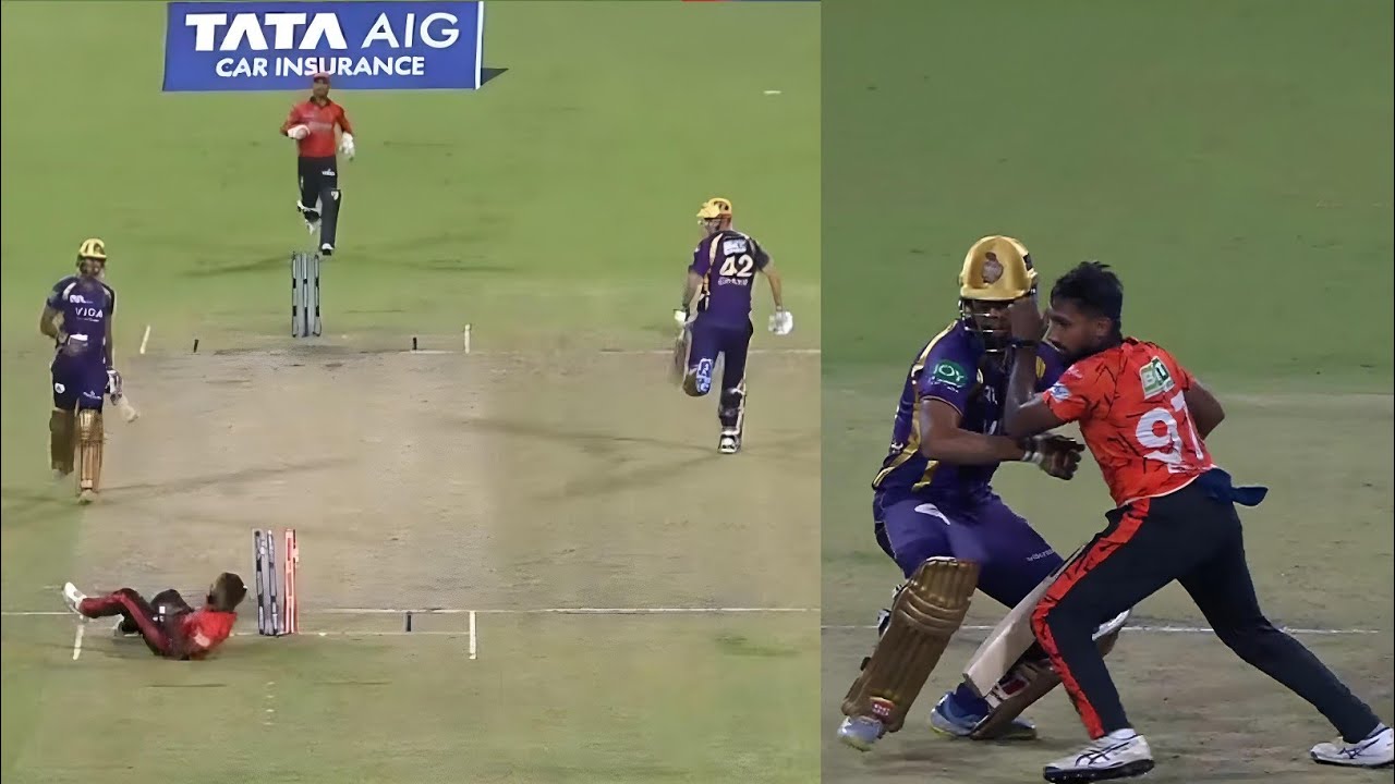 Run Out Drama in KKR vs SRH Match | Cameron Green Run Out Drama during KKR vs SRH Match Today 