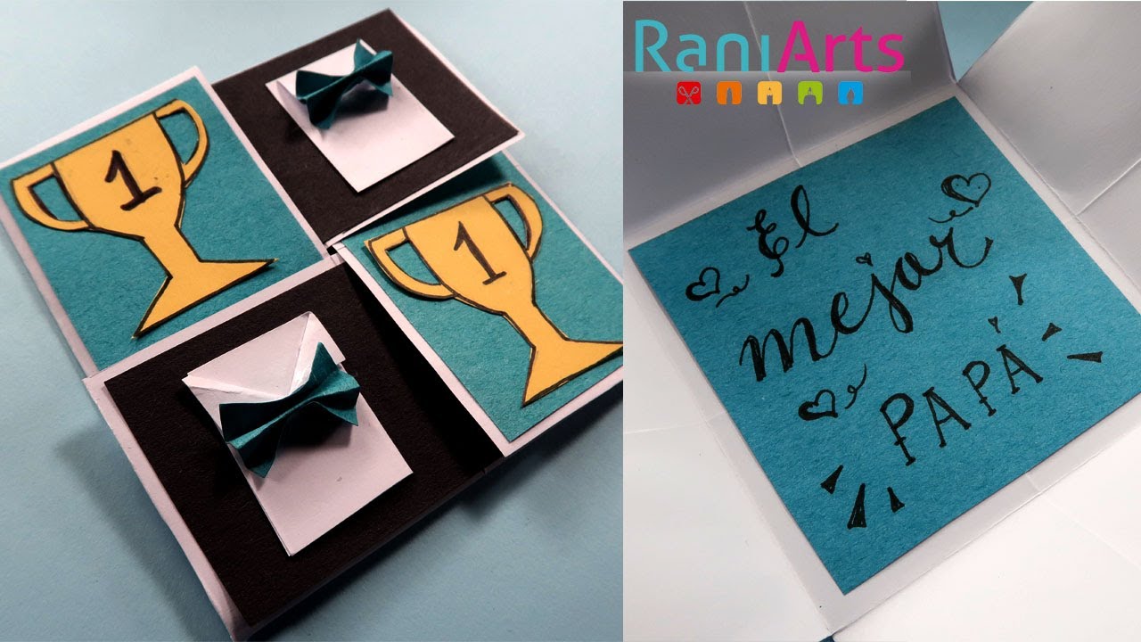 TARJETA PARA PAPÁ - Fácil y rápida - DIY