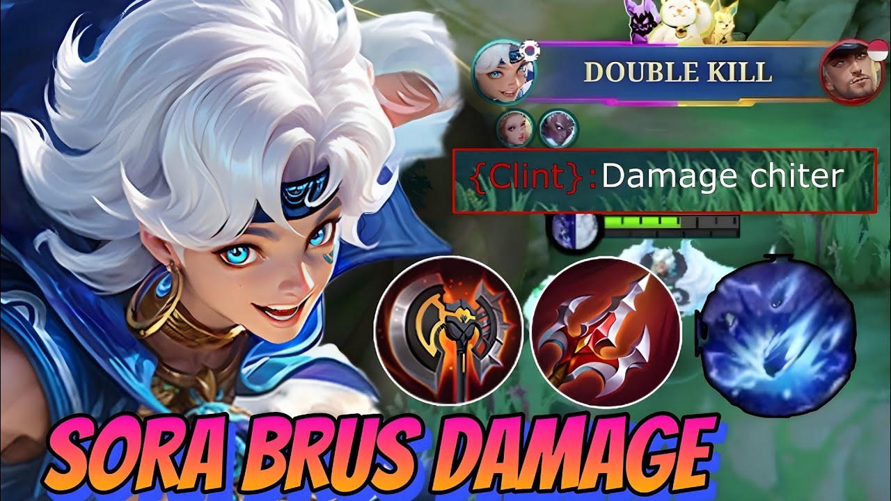 Damage Brutal!! Sora With New Item Build Full Damage MVP Plays!! Build Top 1 Global Sora ~ MLBB