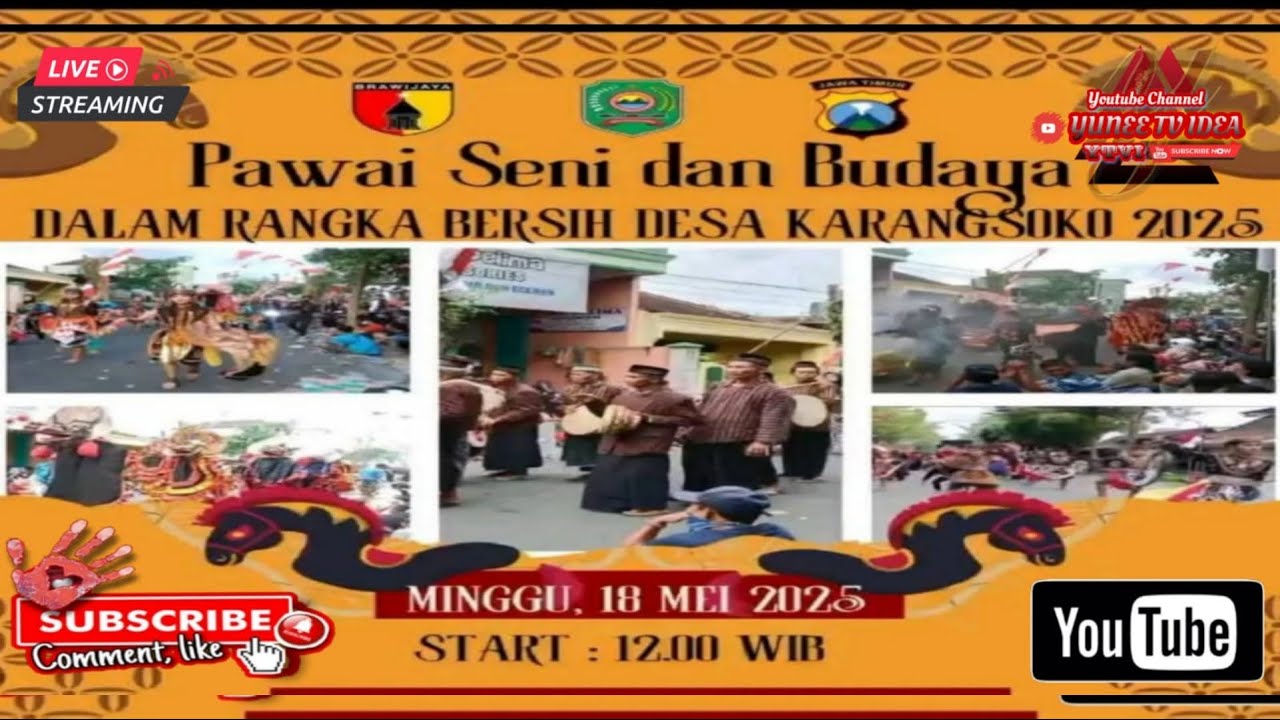🔴 Live || Pawai Bersih Desa Karangsoko, Trenggalek || Tahun 2025