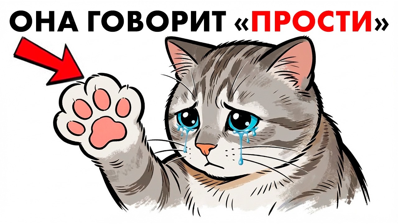 Как кошки ИЗВИНЯЮТСЯ перед хозяином — ВЫ БУДЕТЕ УДИВЛЕНЫ!