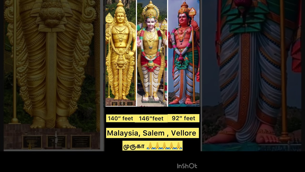 Top 3 Tallest Murugan Statues