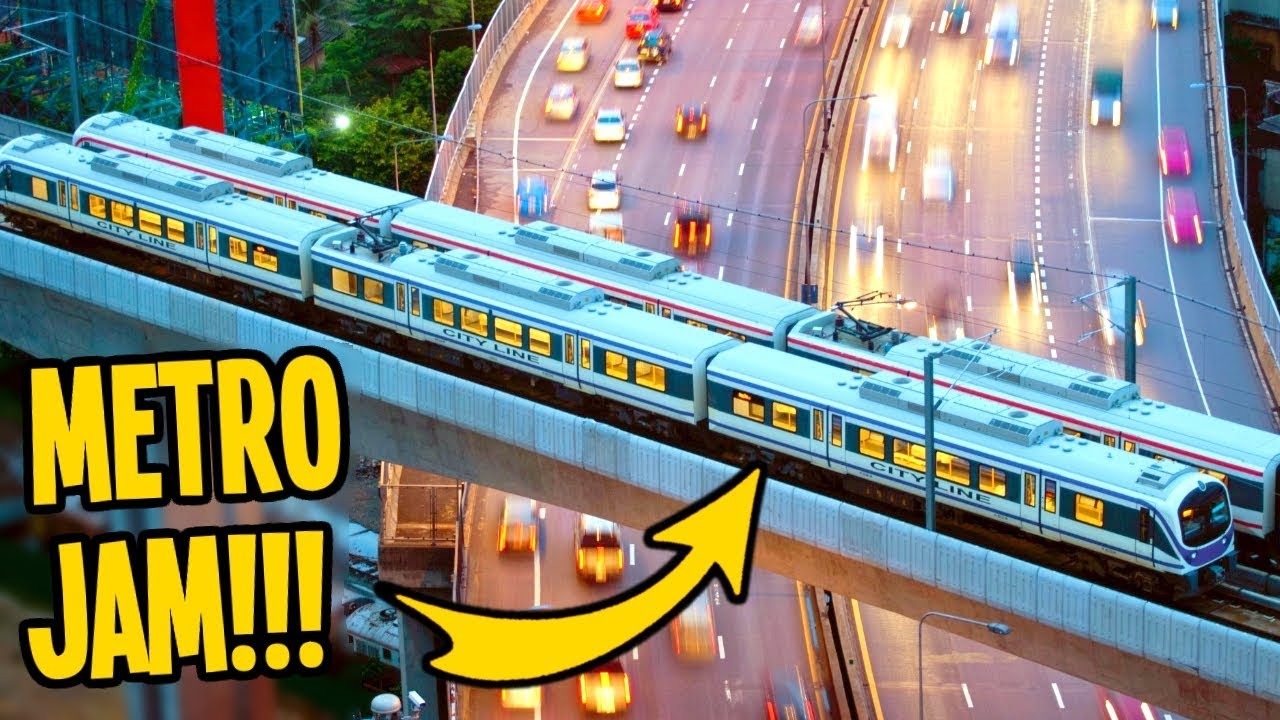 Even the Metro is Choc-a-Block in this Town in Cities Skylines!!!