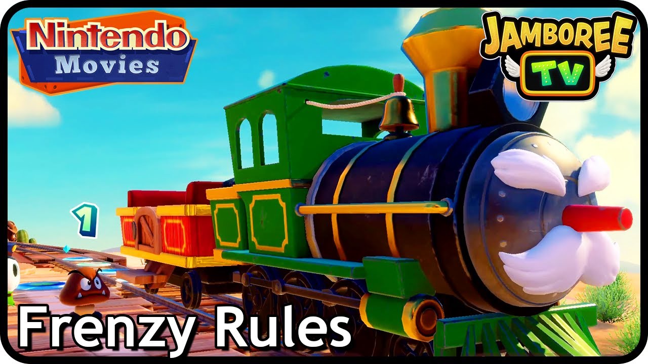 Super Mario Party Jamboree - Western Land (Frenzy Rules, Monty Mole vs Boo vs Bowser vs Goomba)