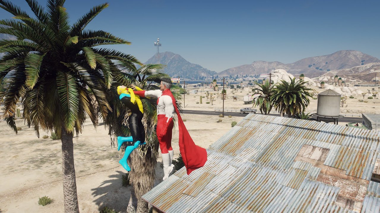 GTA 5 - Omni-Man VS Invincible