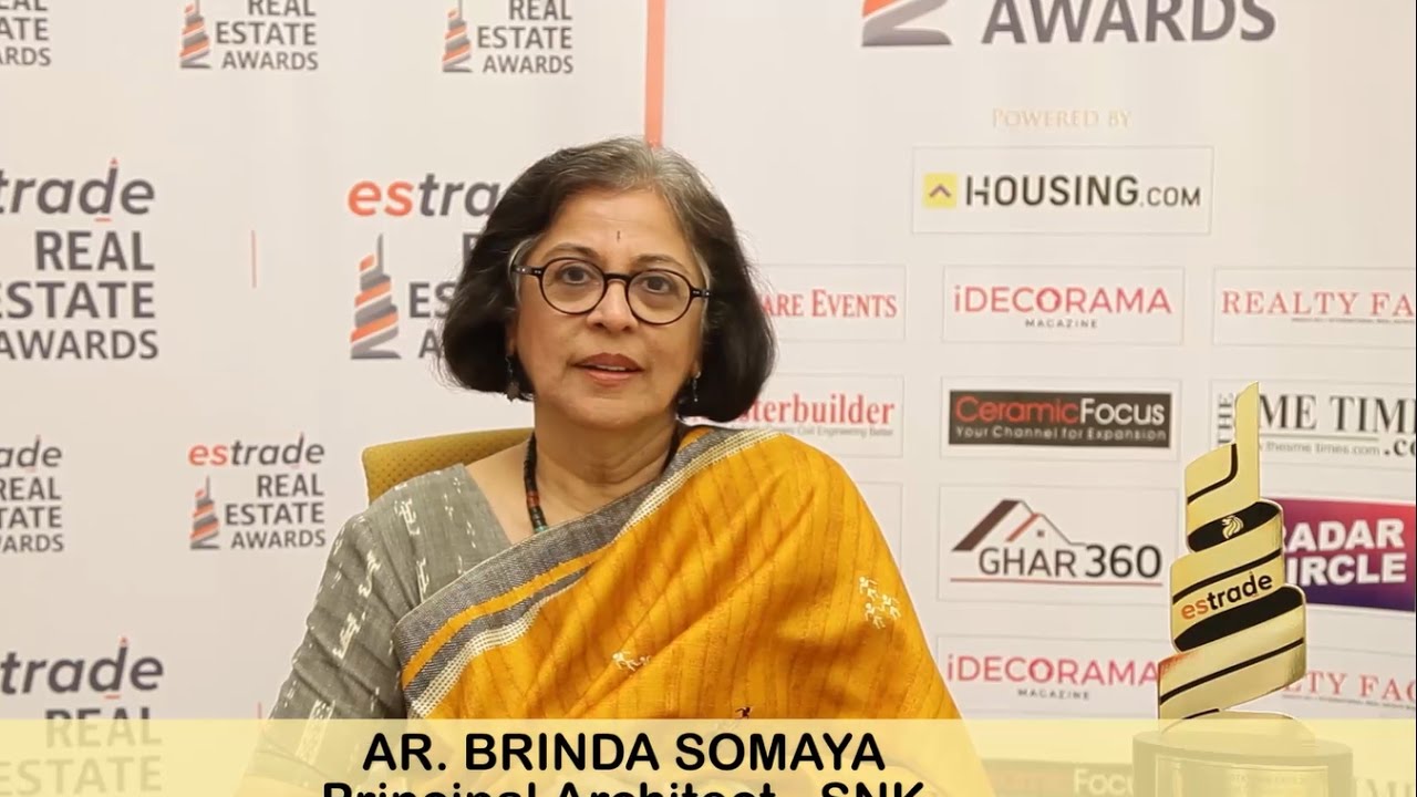 Brinda Somaya, Principal Architect - Somaya & Kalappa Consultants on Estrade Awards 2016