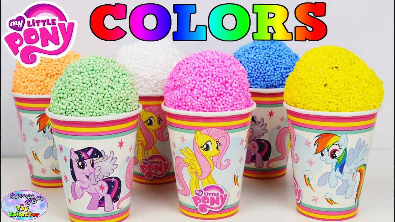 My Little Pony Learning Colors Foam Floam Ice Cream MLP Episode Surprise Egg and Toy Collector SETC