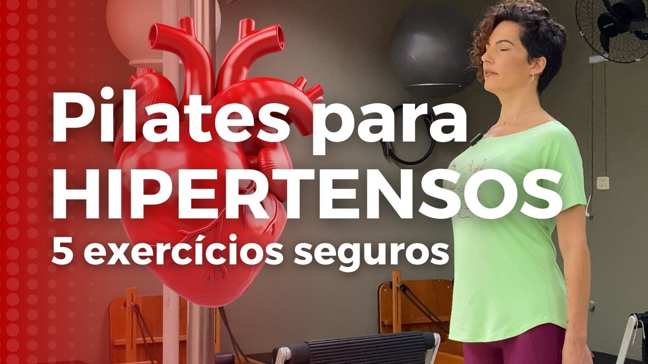 VOCÊ TEM PRESSÃO ALTA? 5 Exercícios Seguros em casa com faixa elástica | PILATES #Treinecomigo