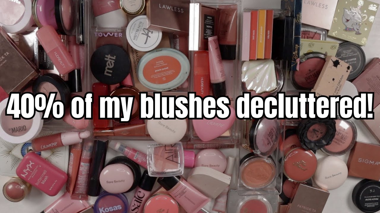 Blush Collection and Declutter 2025 | With Swatches!