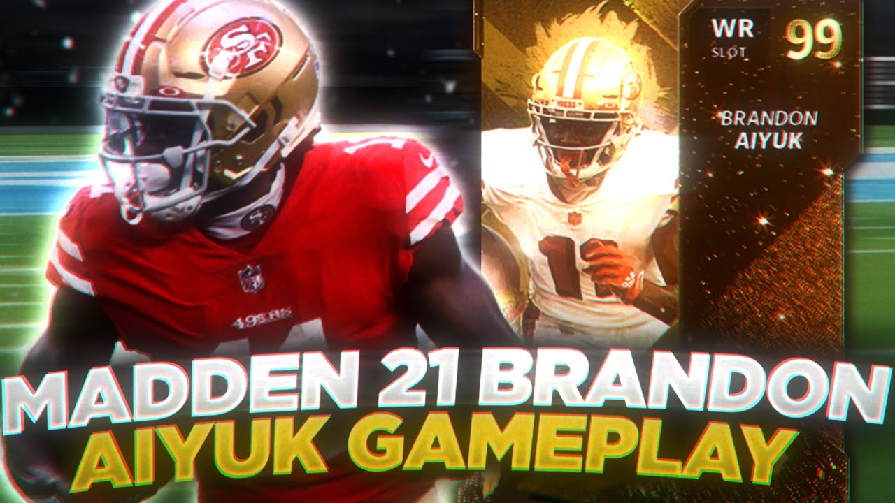 THE BEST GT WR! GOLDEN TICKET BRANDON AIYUK GAMEPLAY! MADDEN 21 ULTIMATE TEAM
