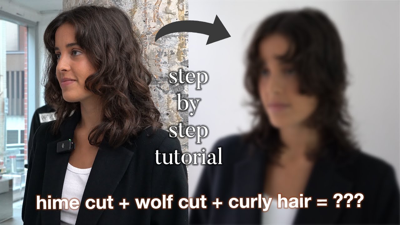 Hime Cut x Wolf Cut on Natural Curly Hair | STEP BY STEP TUTORIAL | HOW TO