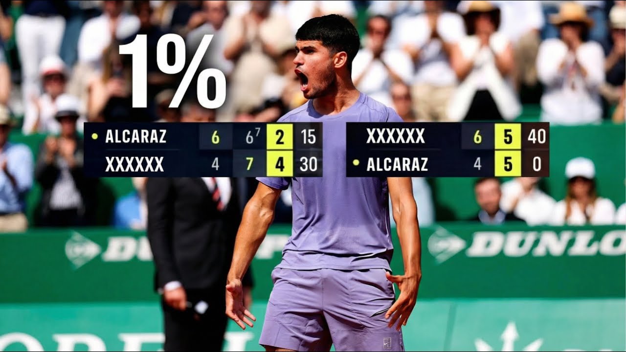 Alcaraz Had a 1% of Winning These Matches (Inhuman Escapes)