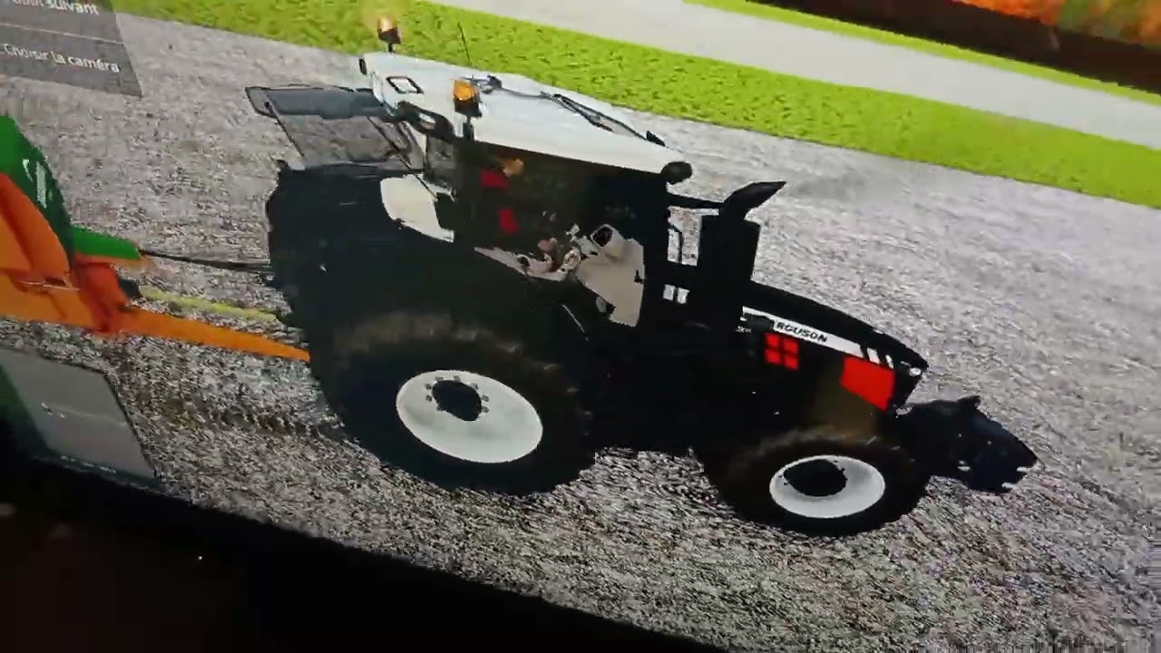 Lanchon christophe patron  massey ferguson  8732 épandeur  dangreville  au  fumier 
