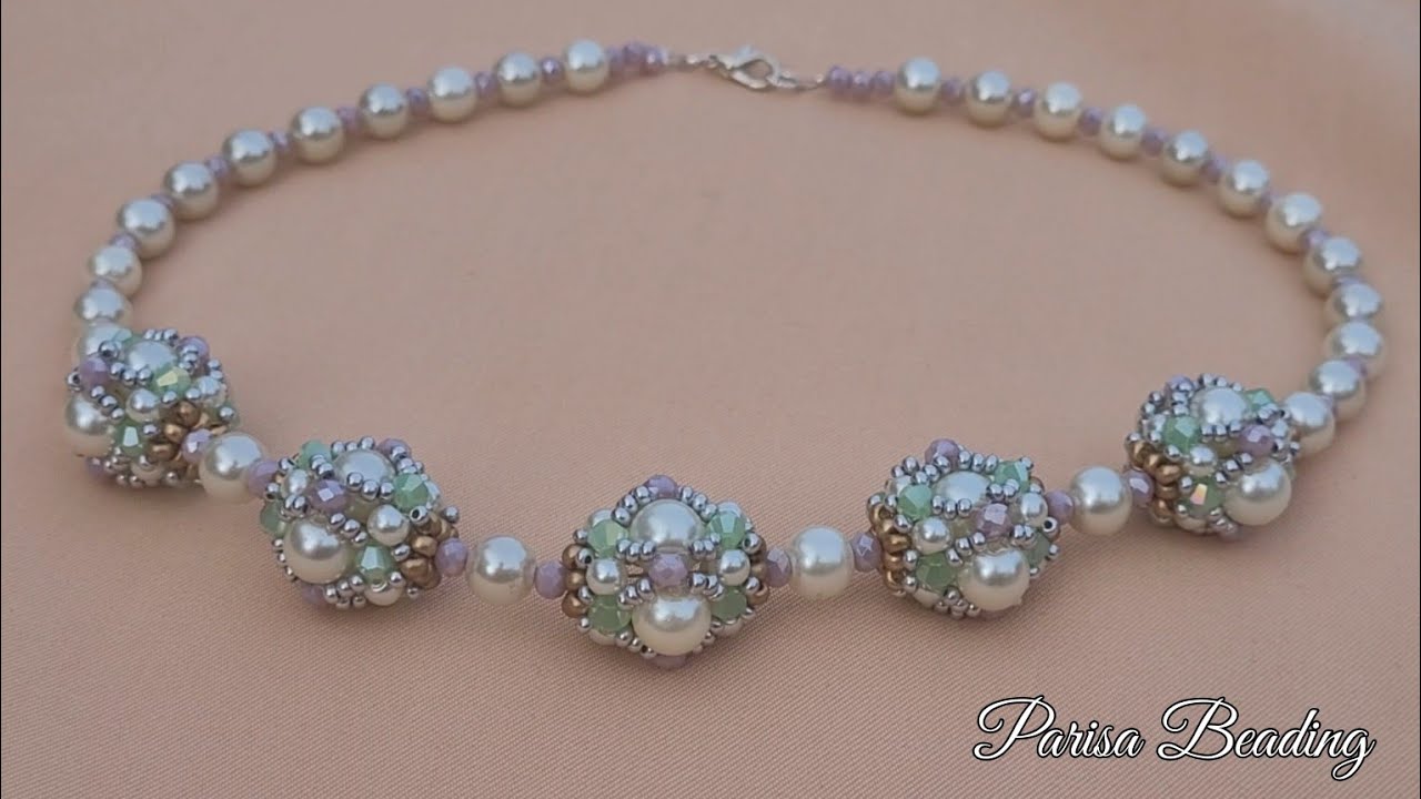 DIY Beaded Pearl Bead Necklace 💫💫💫