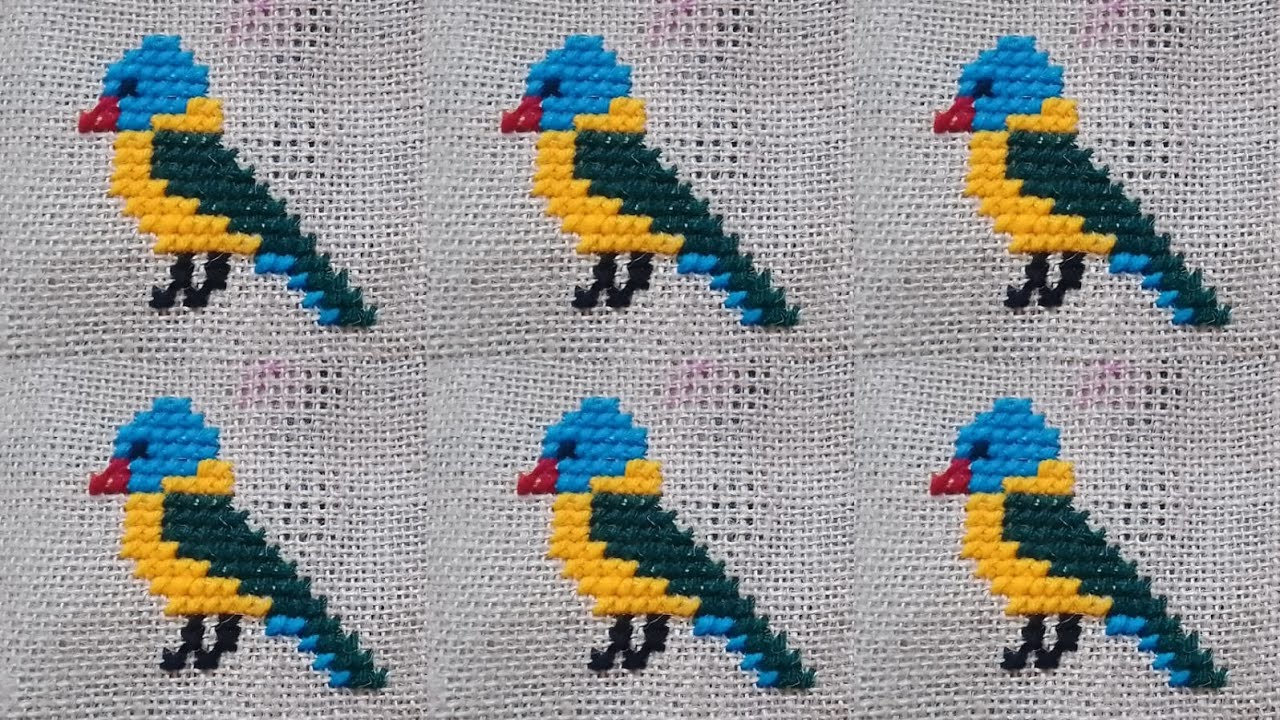 Simple Bird Design 🐦🦜 cross stitch design 🐦🦜