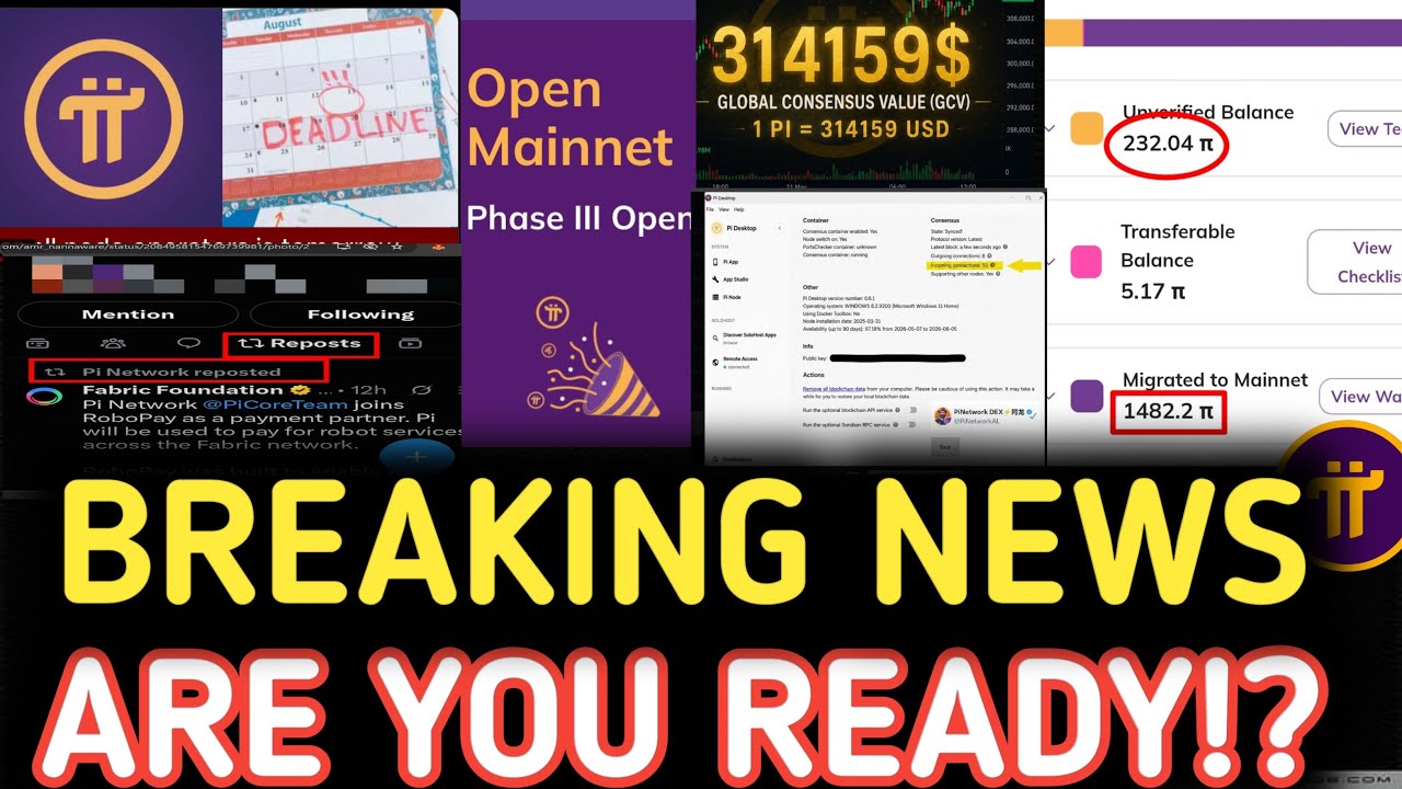 PEMBARUAN JARINGAN PI: 1 Pi = $314.159?🤯, ROBOT Akan Menerima PI, Protokol PI 26, & Koneksi 50 Node