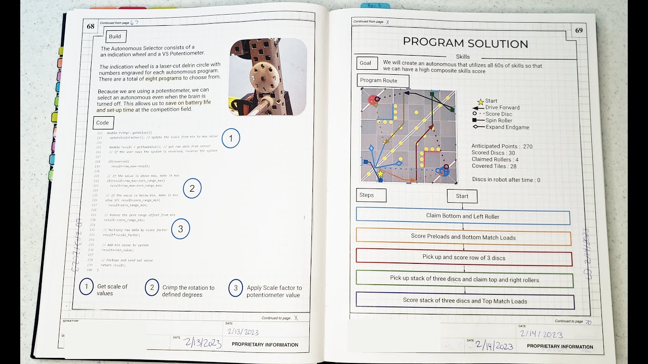 Notebook Explanation - Worlds Design Award