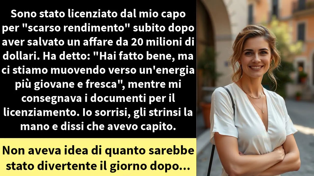 Sono stato licenziato dal mio capo per