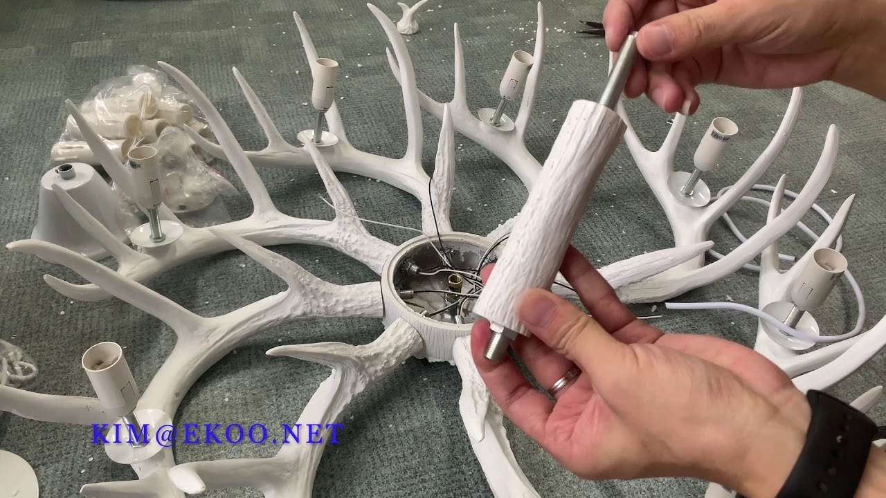 How to install Antler chandeliers.