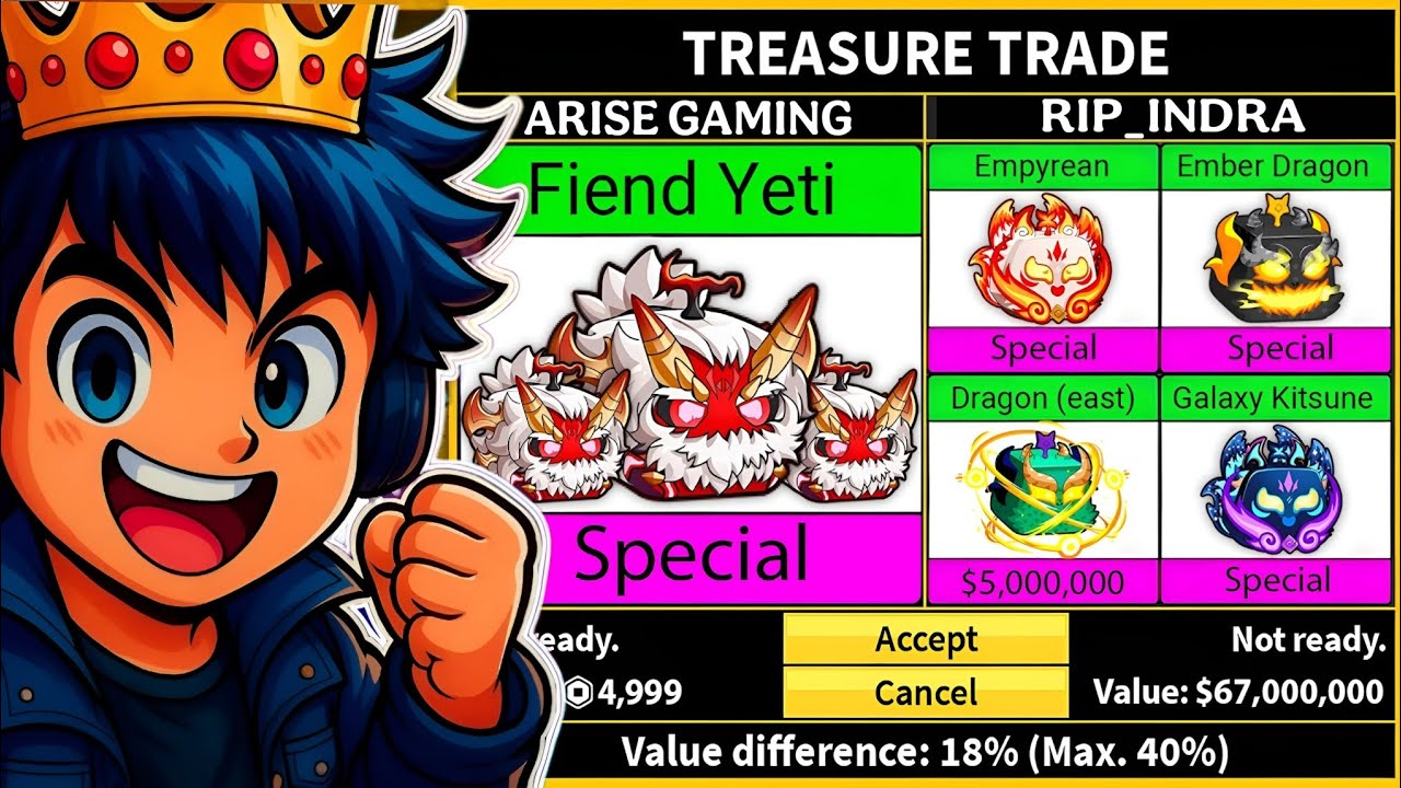 Trading NEW FIEND YETI MUTATION For 24 HOURS In Blox Fruits!