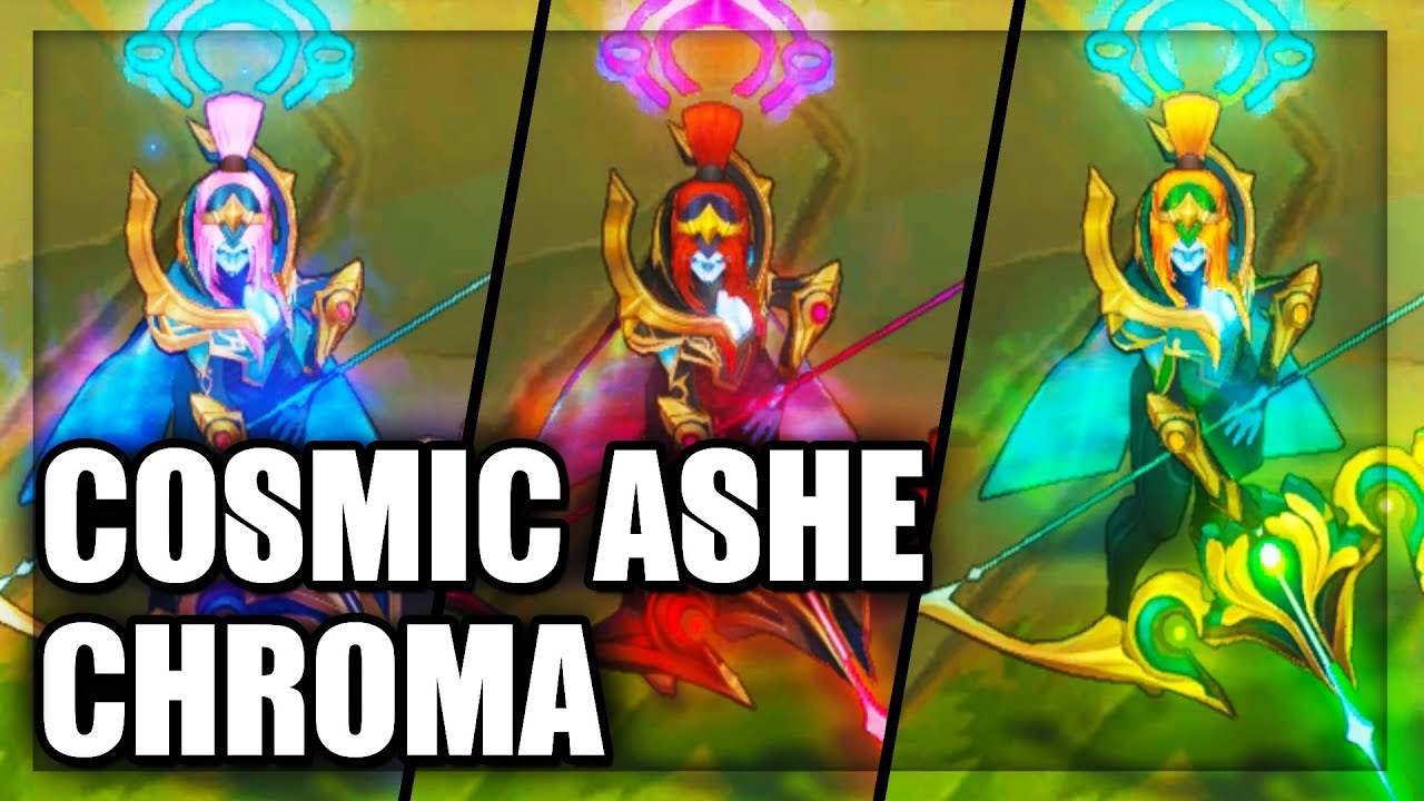 All Cosmic Queen Ashe Chroma Skins Spotlight (League of Legends)