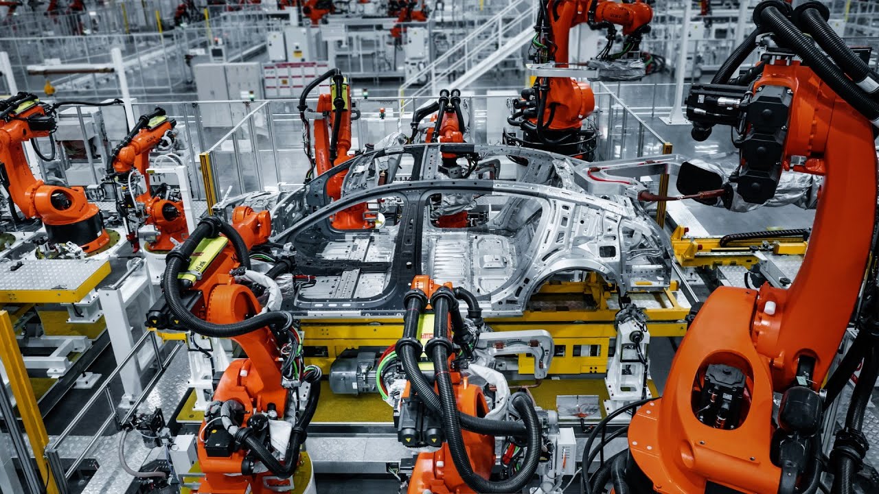 90 seconds on China's automated production lines for new energy vehicles