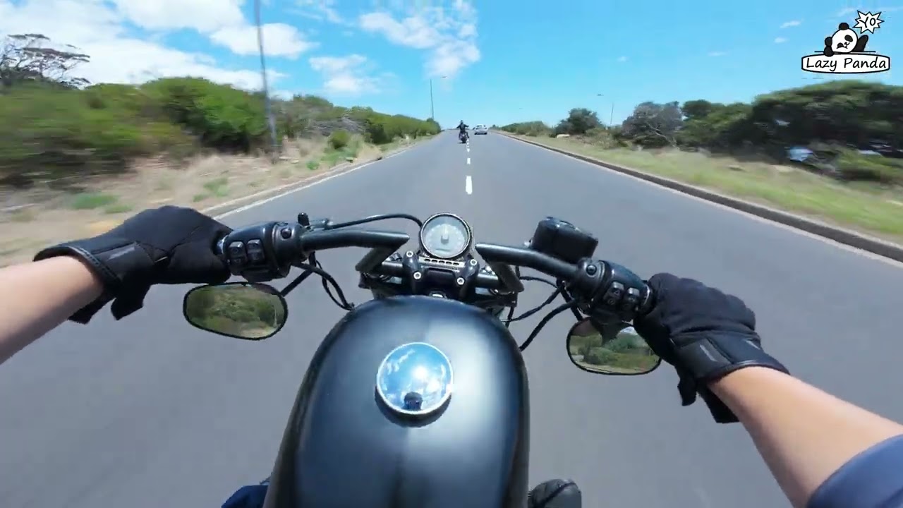 Harley 48 Riding with Breakout Buddy [PURE] Ride Sound - 4K【Yo Lazy Panda】DJI Action 4