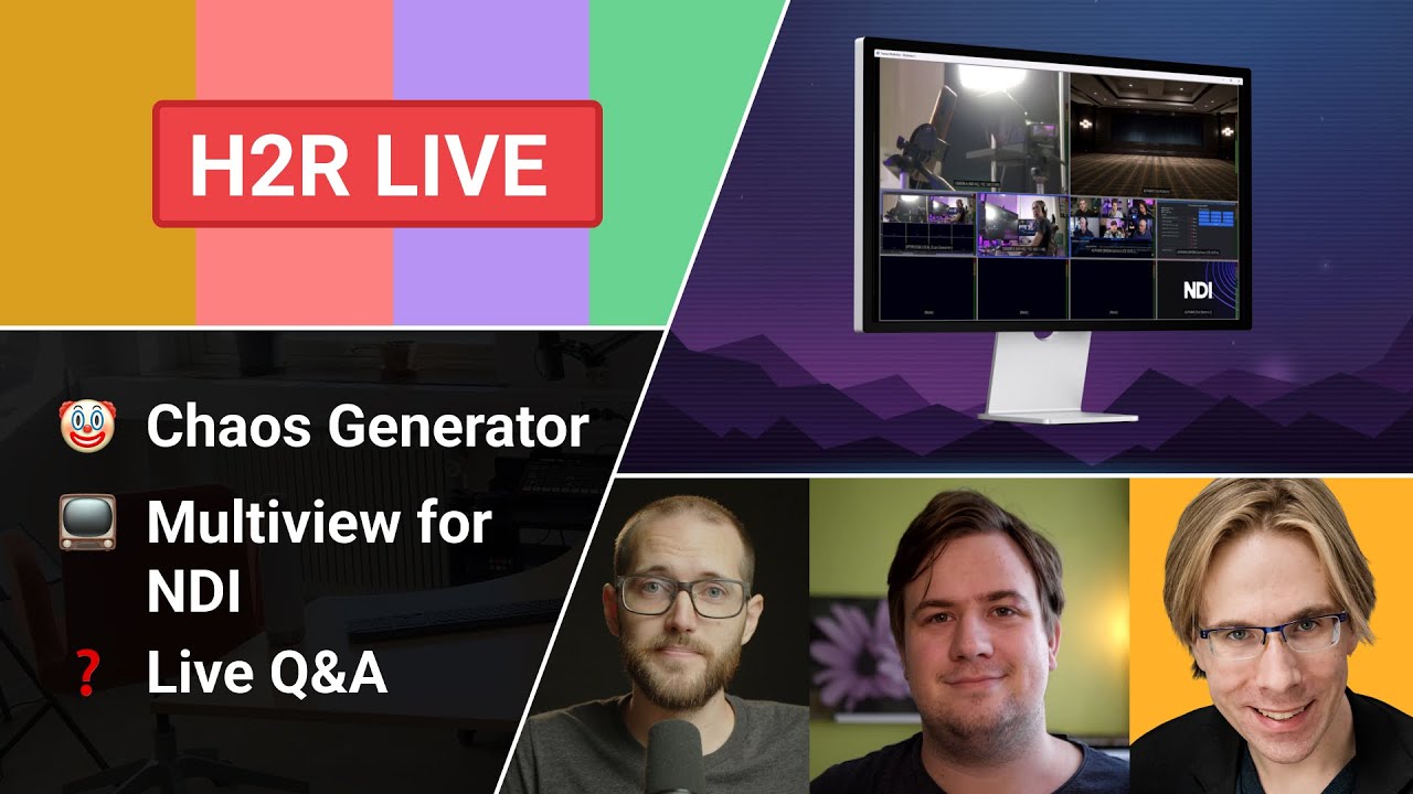 🔴 Live - Exploring the wonderful NDI tools of Elias // H2R Live
