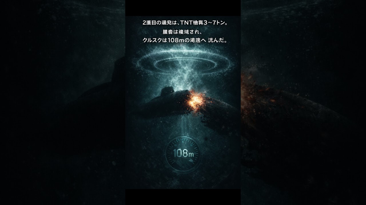 K-141クルスク爆発の真相！ #shorts #short #潜水艦チャンネル #放射線 #潜水艦 #事故 ＃沈没