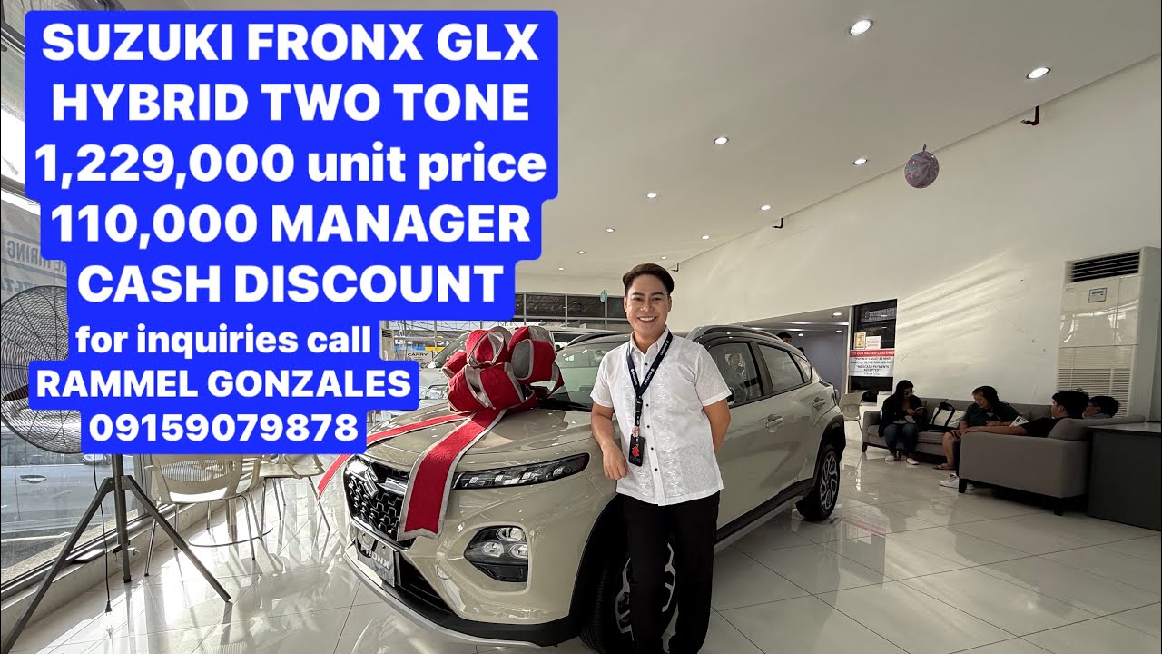 New offer with big cash discount or low DOWNPAYMENT for SUZUKI FRONX GLX 2026 MODEL. 
