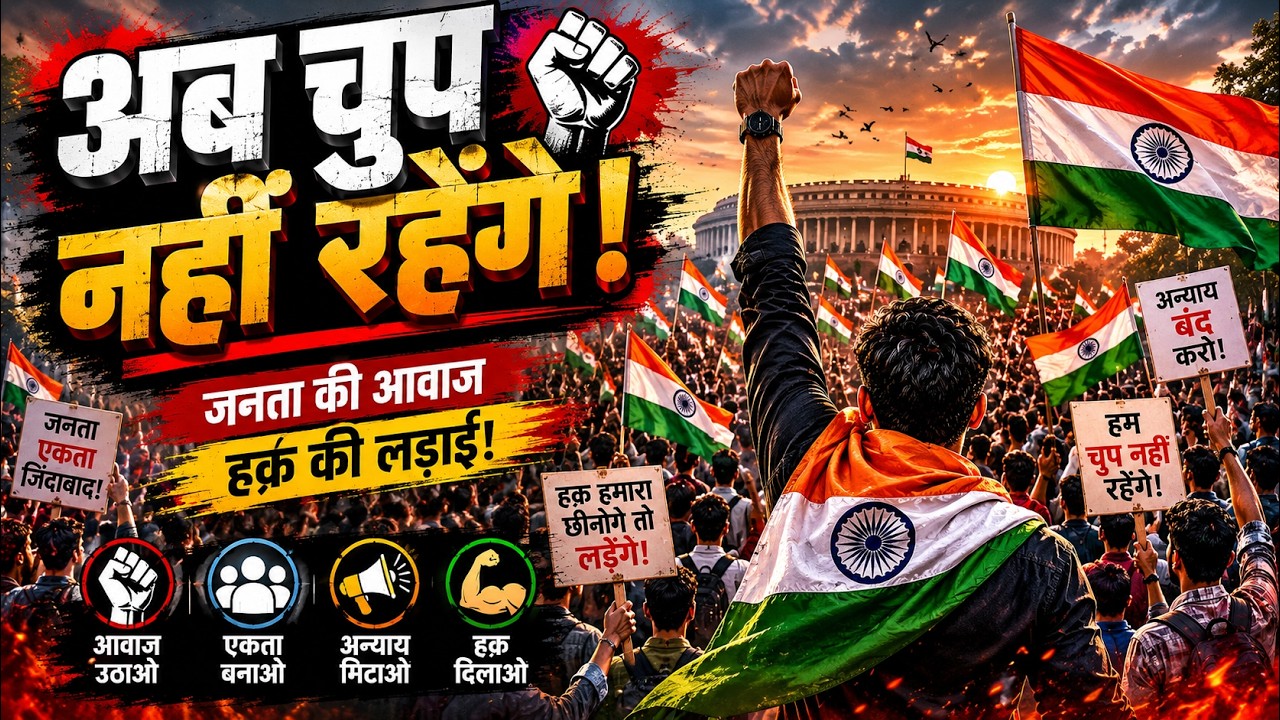 Ab Chup Nahi Rahenge | Powerful Protest Song 2026 | Janata Ki Awaaz | Hindi Andolan Song