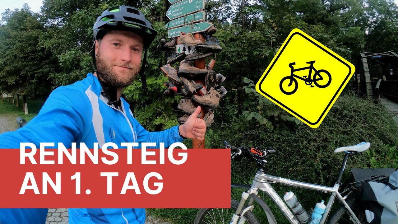 Den Rennsteig per Bike an 1. Tag