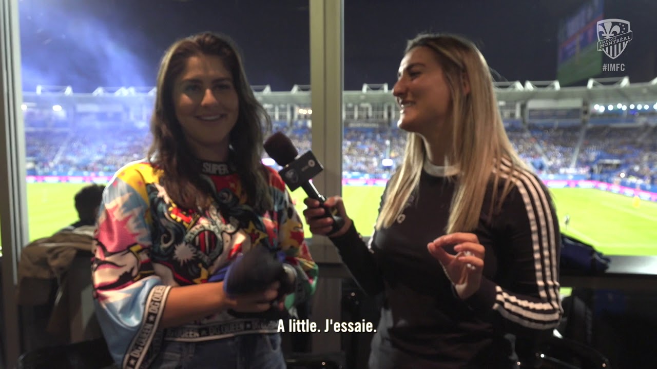 Bianca Andreescu visite l'Impact de Montréal