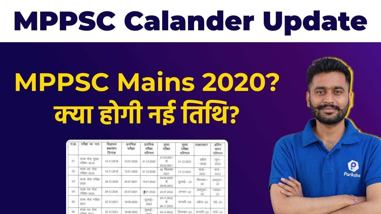 MPPSC 2022 Calendar Update | MPPSC Exam Date | MPPSC Pre, Mains 2021 | MPPSC UPDATE