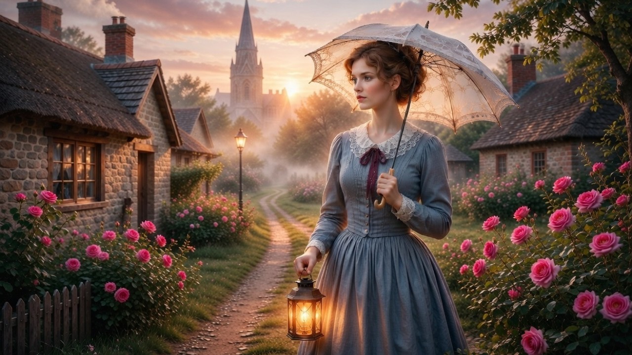 A Quiet Morning in a Victorian Village | Visual Poem