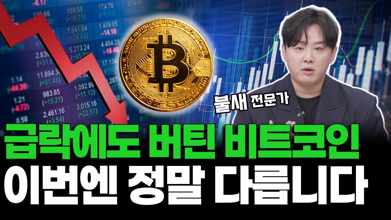 급락에도 버틴 비트코인 이번엔 정말 다릅니다
