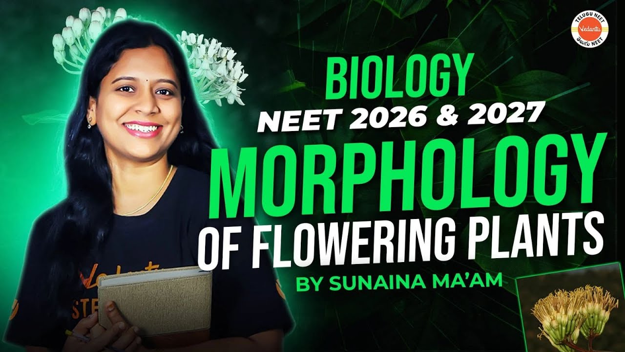 Morphology of Flowering Plants 🌸 | NEET Biology Masterclass with Sunaina Ma'am
