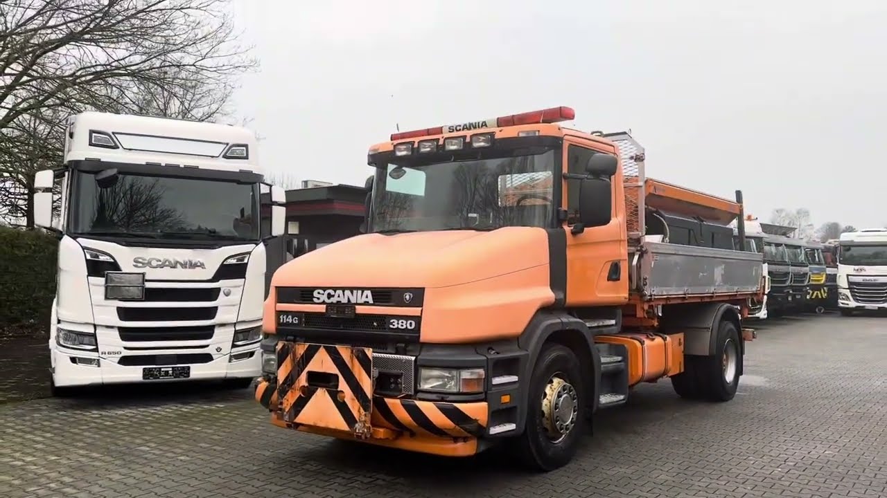 Scania T114 380 Torpedo/ Hauber Dreiseitenkipper mit Winterdienst Ausstattung