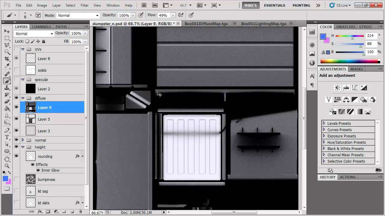 3DS Max & Photoshop game asset workflow - texturing