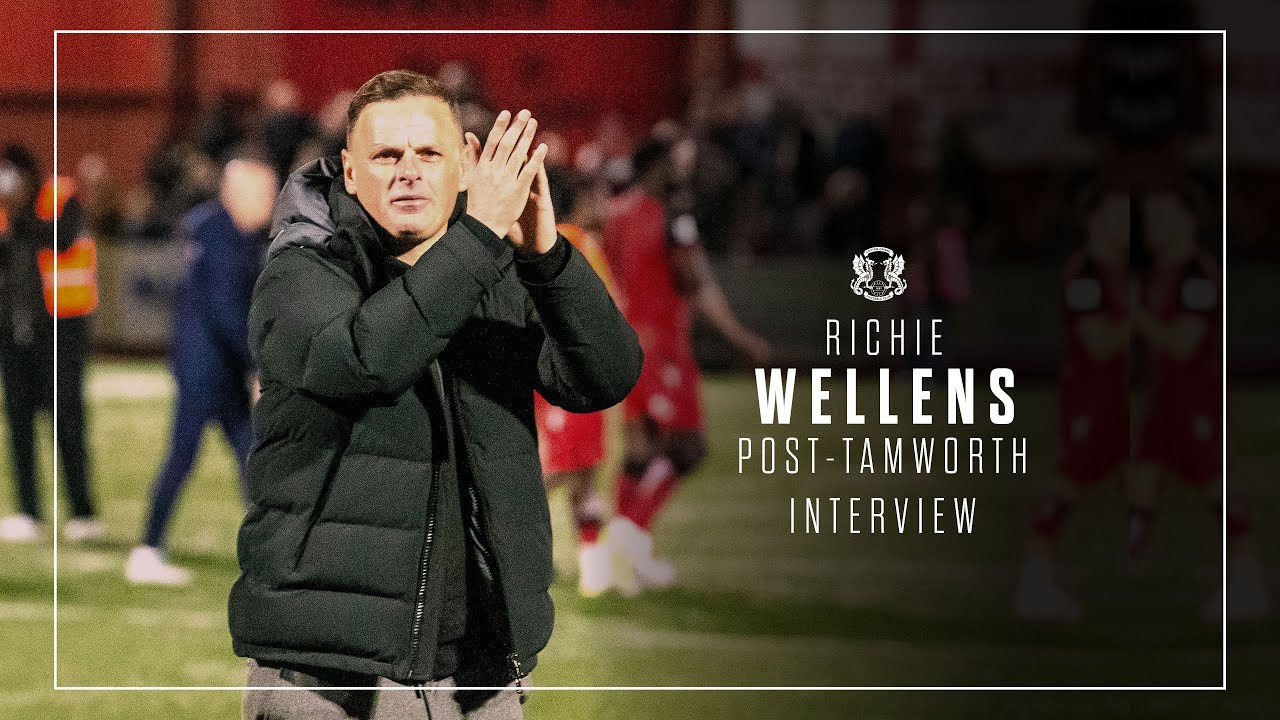 Gaffer Richie Wellens on victory at Tamworth