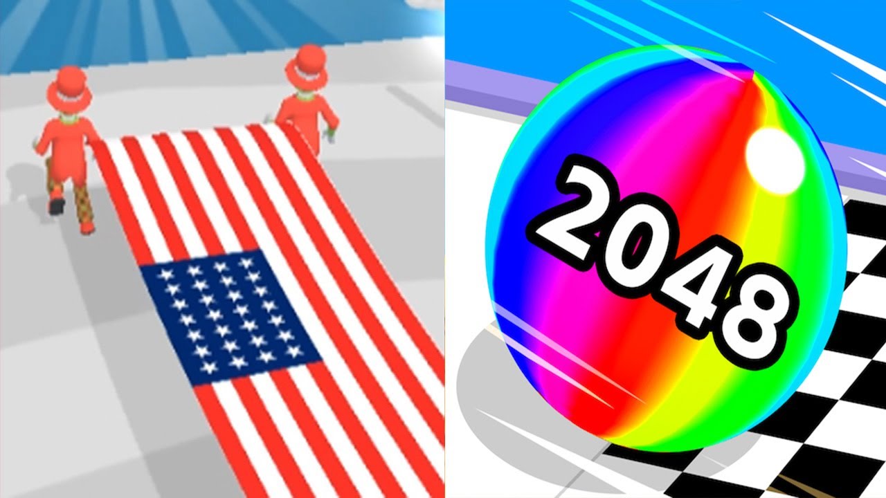 Flag Painters VS Ball Run 2048 - All Levels Gameplay Android iOS Ep 1